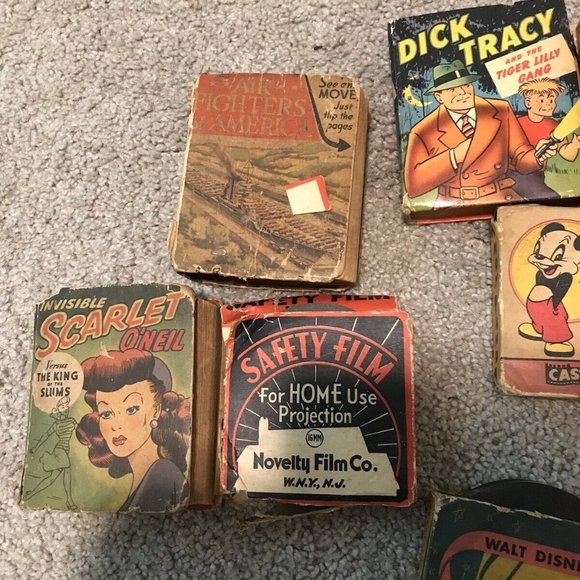 Lot of eleven assorted Vintage Films. Chaplin Disney Toons more